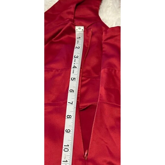 Johnny Martin Red Mini Sleeveless Formal Dress w/Bow Poly Blend Junior's Size 7 - Picture 10 of 16